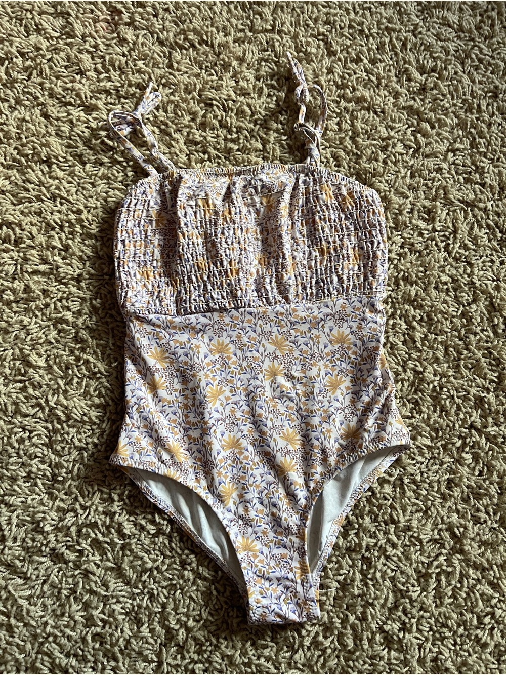 Zara Girls Floral One-Piece Swimsuit Size 6–7